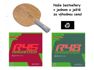 Andro Timber 7 OFF + Andro Rasanter R48/R45 pálka 